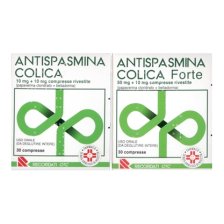 ANTISPASMINA COLICA*FORTE 30 cpr riv 10 mg + 50 mg ANTISPASMINA COLICA*FORTE 30 cpr riv 10 mg + 50 mg