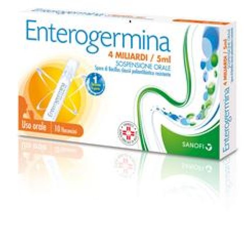ENTEROGERMINA*orale sosp 10 flaconcini 4 mld 5 ml ENTEROGERMINA*orale sosp 10 flaconcini 4 mld 5 ml
