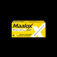 MAALOX*40 cpr mast 400 mg + 400 mg MAALOX*40 cpr mast 400 mg + 400 mg