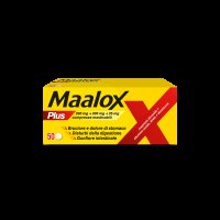 MAALOX PLUS*50 cpr mast 200 mg + 200 mg + 25 mg MAALOX PLUS*50 cpr mast 200 mg + 200 mg + 25 mg