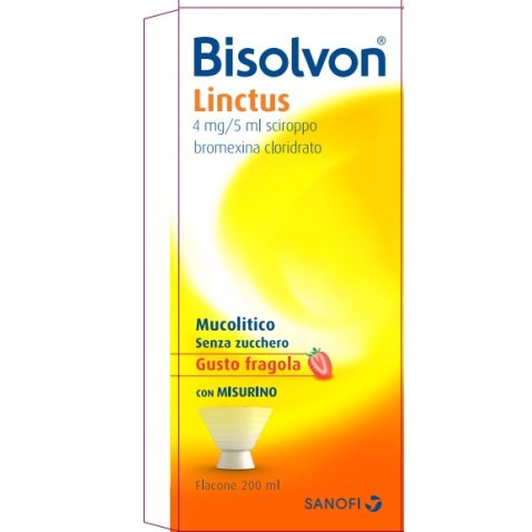 BISOLVON*sciroppo 200 ml 4 mg/5 ml aroma fragola BISOLVON*sciroppo 200 ml 4 mg/5 ml aroma fragola