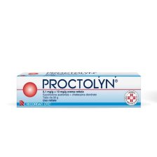 PROCTOLYN*crema rett 30 g 0,1 mg/g + 10 mg/g PROCTOLYN*crema rett 30 g 0,1 mg/g + 10 mg/g