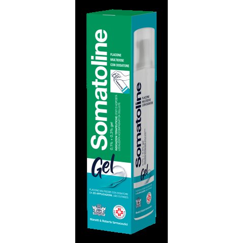SOMATOLINE*gel 1 flacone 250 ml 25 erogazioni 0,1% + 0,3% con sacchetto e dosatore SOMATOLINE*gel 1 flacone 250 ml 25 erogazioni 0,1% + 0,3% con sacchetto e dosatore