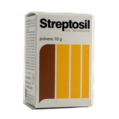 STREPTOSIL NEOMICINA*polv u.e. 10 g 99,5% + 0,5% STREPTOSIL NEOMICINA*polv u.e. 10 g 99,5% + 0,5%