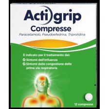 ACTIGRIP*12 cpr 60 mg + 2,5 mg + 500 mg