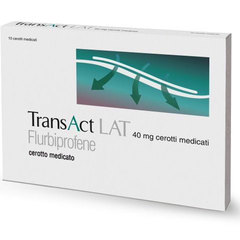 TRANSACT LAT*10 cerotti medicati 40 mg TRANSACT LAT*10 cerotti medicati 40 mg