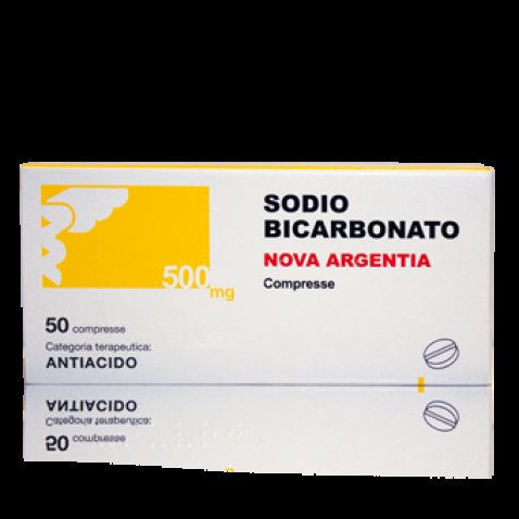 SODIO BICARBONATO (NOVA ARGENTIA)*50 cpr 500 mg SODIO BICARBONATO (NOVA ARGENTIA)*50 cpr 500 mg