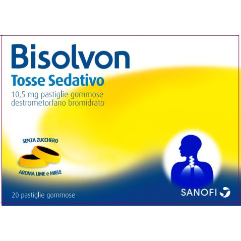 BISOLVON TOSSE SEDATIVO*20 pastiglie gommose 10,5 mg BISOLVON TOSSE SEDATIVO*20 pastiglie gommose 10,5 mg
