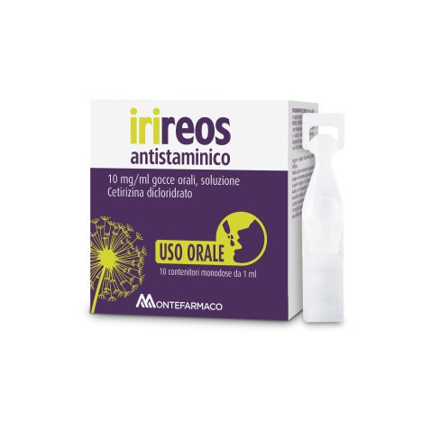 IRIREOS ANTISTAMINICO*orale gtt 10 cont monod 1 ml 10 mg/ml