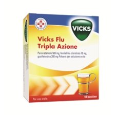 VICKS FLU TRIPLA AZIONE*orale polvere 10 bustine