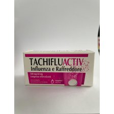 TACHIFLUACTIV INFLUENZA E RAFFREDDORE*10 cpr eff 500 mg + 60mg