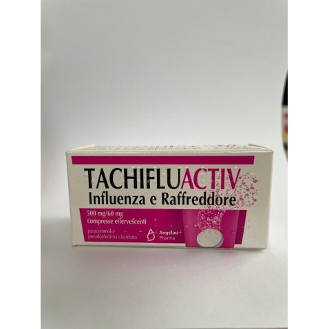 TACHIFLUACTIV INFLUENZA E RAFFREDDORE*10 cpr eff 500 mg + 60mg