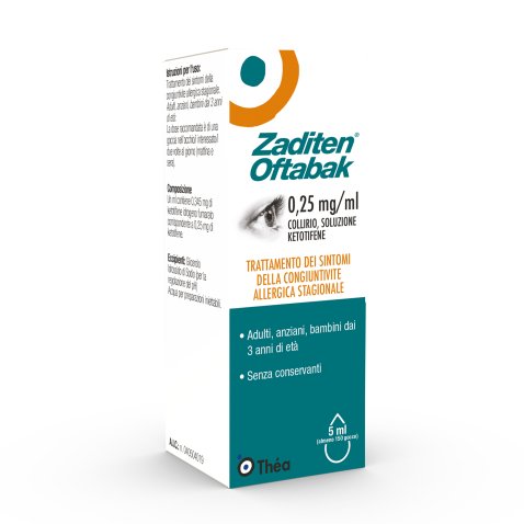 ZADITEN OFTABAK*collirio 5 ml 0,25 mg/ml ZADITEN OFTABAK*collirio 5 ml 0,25 mg/ml