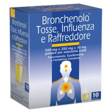 BRONCHENOLO TOSSE INFLUENZA E RAFFREDDORE*orale polv 10 buste BRONCHENOLO TOSSE INFLUENZA E RAFFREDDORE*orale polv 10 buste