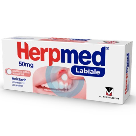 HERPMED LABIALE*2 cpr buccali 50 mg HERPMED LABIALE*2 cpr buccali 50 mg
