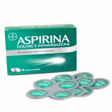 ASPIRINA DOLORE E INFIAMMAZIONE*20 cpr riv 500 mg ASPIRINA DOLORE E INFIAMMAZIONE*20 cpr riv 500 mg