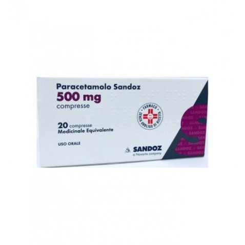 PARACETAMOLO (SANDOZ)*20 cpr 500 mg