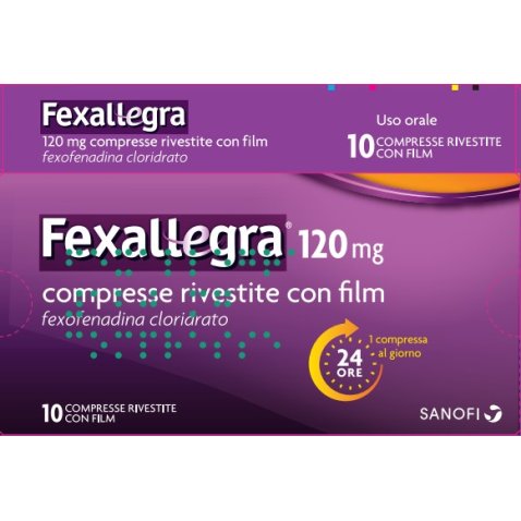FEXALLEGRA*10 cpr riv 120 mg FEXALLEGRA*10 cpr riv 120 mg