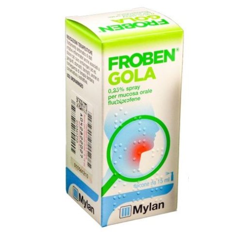 FROBEN GOLA*spray mucosa orale 15 ml 0,25% FROBEN GOLA*spray mucosa orale 15 ml 0,25%
