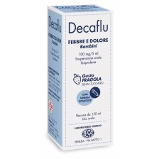 DECAFLU FEBBRE E DOLORE*orale sosp 150 ml 100 mg/5 ml gustofragola senza zucchero DECAFLU FEBBRE E DOLORE*orale sosp 150 ml 100 mg/5 ml gustofragola senza zucchero