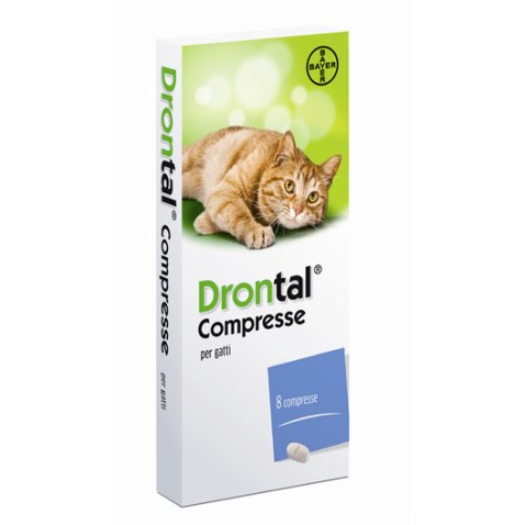 DRONTAL*8 cpr 230 mg + 20 mg gatti
