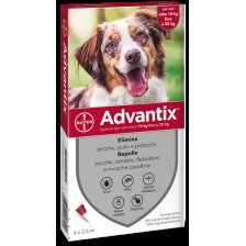 ADVANTIX SPOT ON*soluz 4 pipette 2,5 ml 250 mg + 1.250 mg cani da 10 a 25 Kg
