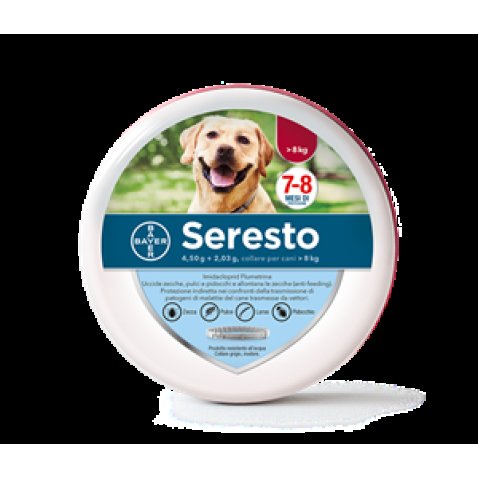 SERESTO*collare antiparassitario 45 g (70 cm) cani (peso superiore a 8 kg)