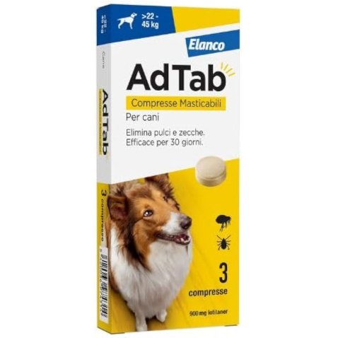 ADTAB*3 cpr masticabili 900 mg per cani da 22 a 45 Kg