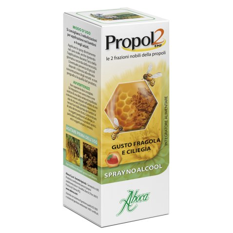 PROPOL2 EMF SPRAY NO ALCOOL FRAGOLA E CILIEGIA 30 ML PROPOL2 EMF SPRAY NO ALCOOL FRAGOLA E CILIEGIA 30 ML