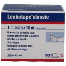 LEUKOTAPE BENDA ANELASTICA PER BENDAGGI FUNZIONALI 5X100 CM LEUKOTAPE BENDA ANELASTICA PER BENDAGGI FUNZIONALI 5X100 CM