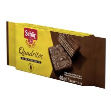 SCHAR QUADRITOS WAFER CON CACAO RICOPERTI DI CIOCCOLATO FONDENTE 40 G