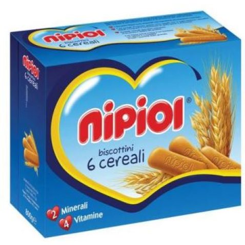 NIPIOL BISCOTTINI 6 CEREALI 800 G NIPIOL BISCOTTINI 6 CEREALI 800 G