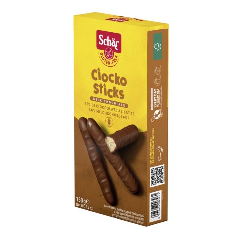 SCHAR CIOCKO STICK RICOPERTI DI CIOCCOLATO AL LATTE 150 G SCHAR CIOCKO STICK RICOPERTI DI CIOCCOLATO AL LATTE 150 G