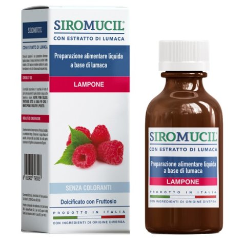 SIROMUCIL PREPARATO ALIMENTARE CON ESTRATTO DI LUMACA AL LAMPONE 150 ML SIROMUCIL PREPARATO ALIMENTARE CON ESTRATTO DI LUMACA AL LAMPONE 150 ML