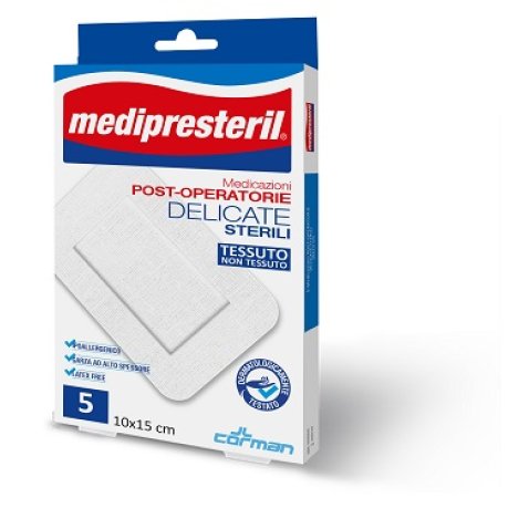 MEDICAZIONE MEDIPRESTERIL POST OPERATORIA DELICATA STERILE 7X5 5 PEZZI MEDICAZIONE MEDIPRESTERIL POST OPERATORIA DELICATA STERILE 7X5 5 PEZZI