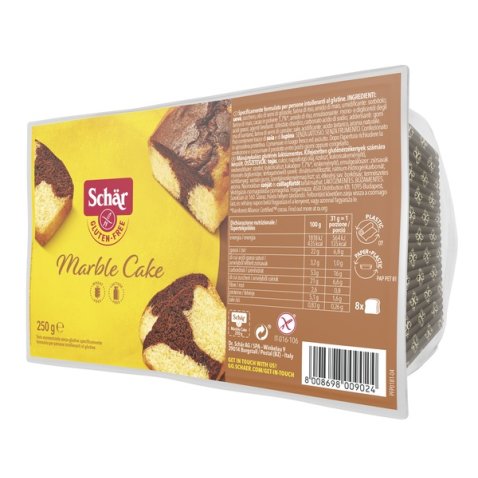 SCHAR MARBLE CAKE SENZA LATTOSIO 250 G SCHAR MARBLE CAKE SENZA LATTOSIO 250 G