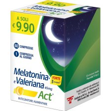 MELATONINA+FORTE 5 COMPLEX E VALERIANA ACT 60 COMPRESSE MELATONINA+FORTE 5 COMPLEX E VALERIANA ACT 60 COMPRESSE