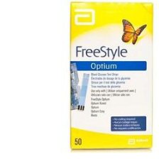 STRISCE MISURAZIONE GLICEMIA FREESTYLE OPTIUM TEST STRIPS 25PEZZI