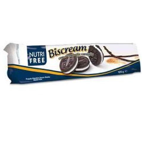 NUTRIFREE BISCREAM CON CREMA ALLA VANIGLIA 125 G NUTRIFREE BISCREAM CON CREMA ALLA VANIGLIA 125 G