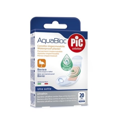 CEROTTO PIC AQUABLOC 19X72MM ANTIBATTERICO 20 PEZZI CEROTTO PIC AQUABLOC 19X72MM ANTIBATTERICO 20 PEZZI