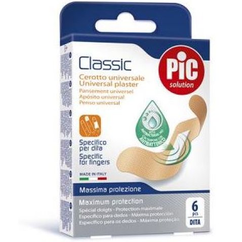 CEROTTO PIC CLASSIC PIC DITA ANTIBATTERICO 6 PEZZI CEROTTO PIC CLASSIC PIC DITA ANTIBATTERICO 6 PEZZI