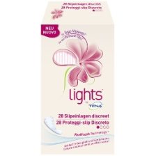 PROTEGGI SLIP PER INCONTINENZA PICCOLE PERDITE LIGHTS BY TENA DISCRETO 28 PEZZI PROTEGGI SLIP PER INCONTINENZA PICCOLE PERDITE LIGHTS BY TENA DISCRETO 28 PEZZI