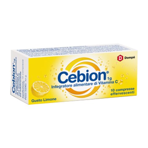 CEBION EFFERVESCENTE VITAMINA C LIMONE 10 COMPRESSE CEBION EFFERVESCENTE VITAMINA C LIMONE 10 COMPRESSE