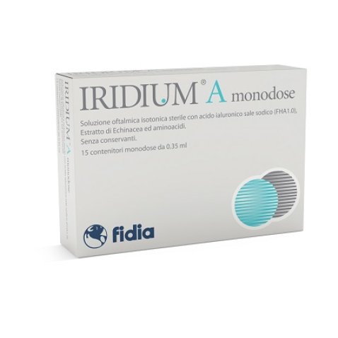 IRIDIUM A MONODOSE GOCCE OCULARI 15 FLACONCINI 0,35 ML IRIDIUM A MONODOSE GOCCE OCULARI 15 FLACONCINI 0,35 ML