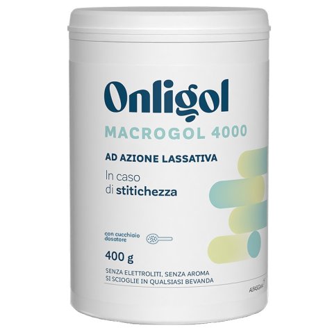 ONLIGOL MACROGOL 4000 400 G SENZA ZUCCHERO ONLIGOL MACROGOL 4000 400 G SENZA ZUCCHERO