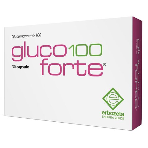 GLUCO 100 FORTE GLUCOMANNANO 100 30 CAPSULE DA 900 MG GLUCO 100 FORTE GLUCOMANNANO 100 30 CAPSULE DA 900 MG