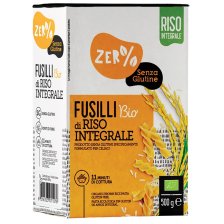 ZERO% GLUTINE FUSILLI DI RISO INTEGRALE SENZA GLUTINE BIO 500 G ZERO% GLUTINE FUSILLI DI RISO INTEGRALE SENZA GLUTINE BIO 500 G