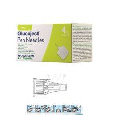AGO PER PENNA DA INSULINA GLUCOJECT LUNGHEZZA 4 MM GAUGE 32100 PEZZI AGO PER PENNA DA INSULINA GLUCOJECT LUNGHEZZA 4 MM GAUGE 32100 PEZZI