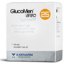 STRISCE MISURAZIONE GLICEMIA GLUCOMEN AREO SENSOR 25 PEZZI STRISCE MISURAZIONE GLICEMIA GLUCOMEN AREO SENSOR 25 PEZZI
