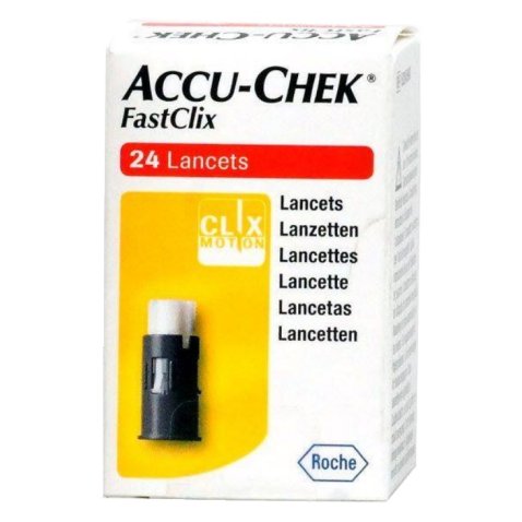 LANCETTE PUNGIDITO ACCU-CHEK FASTCLIX 24 PEZZI